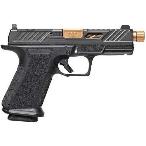 Shadow Systems MR920 Elite Striker Fired Semi-Auto Pistol 9mm Luger 4.5" Spiral Fluted Bronze Barrel (2)-10Rd Mags Sights: FS: Green Tritium RS:Black Night Black Nitride Finish - Buy A Gun