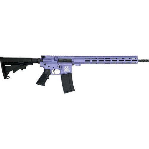 Great Lakes Firearms & Ammo Semi-Auto Rifle .223 Wylde 16" Barrel (1)-30Rd Mag Black/Wild Orchid Cerakote Finish