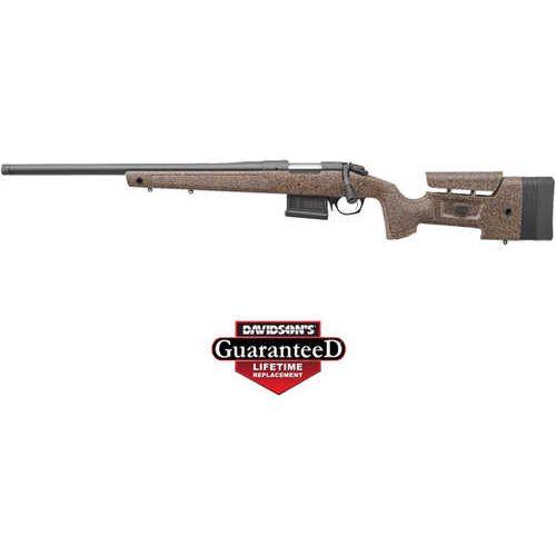 Bergara HMR Left-Hand Bolt Action Rifle .308 Winchester 20" Barrel (1)-5Rd Mag Brown and Black Molded with Mini-Chassis Stock Cerakote Finish