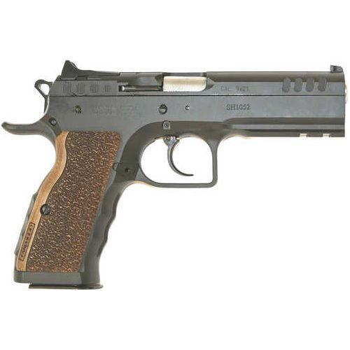 Tanfoglio IFG Defiant Stock 1 Semi-Auto Pistol .40 S&W 4.5" Barrel (1)-14Rd Mag Right Hand Fixed Sights Wood Grips Steel Finish - Buy A Gun