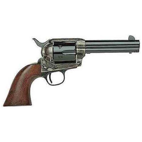 Taylor's & Company Uberti 1873 Cattleman Single Action Revolver .45 Long Colt 4.75" Barrel 6Rd Capacity Fixed Sights Wood Grips Blued Finish - Buy A Gun