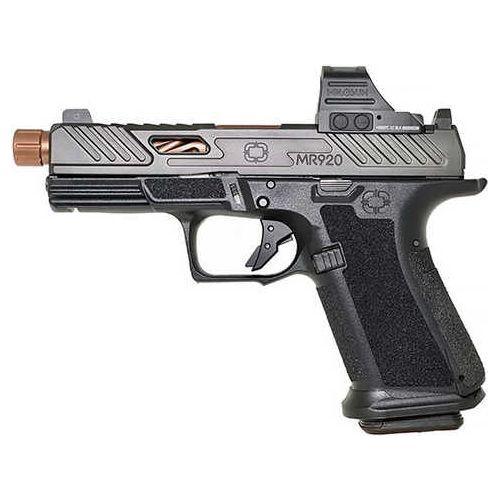 Shadow Systems MR920 Semi-Auto Pistol 9mm Luger 4.5" Spiral Threaded Bronze Barrel (1)-15Rd Magazine Green Tritium Front Sight With Holosun 507C Included Black Finish - Buy A Gun