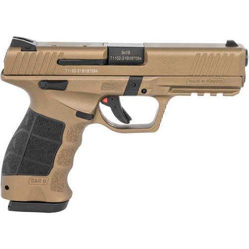 Sar USA SAR9 Double Action Only Semi-Auto Pistol 9mm Luger 4.4