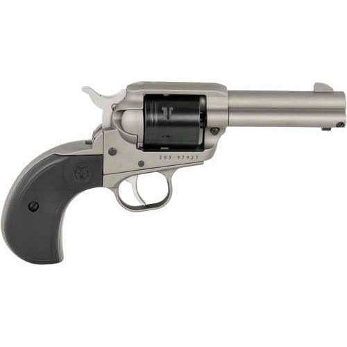 Ruger Wrangler Rimfire Revolver .22 Long Rifle 3.75" Cold Hammer Forged Barrel 6Rd Capacity Blade Front & Integral Rear Sight Black Birdshead Grips Cerakote Cylinder Silver Aluminum Finish - Buy A Gun