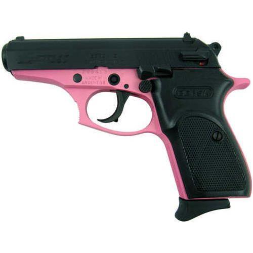 Bersa Thunder 380 Semi-Auto Pistol .380 ACP 3.5" Barrel (1)-8Rd Magazine 3-Dot Contrast Sights Textured Black Polymer Grips Serrated Matte Steel Slide Pink Cerakote Finish - Buy A Gun