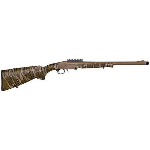 Charles Daly 101 Single Shot Turkey Shotgun 12 Gauge 20" Barrel 1Rd Capacity Fiber Optic Front Sight Mossy Oak Bottomland Camoflage Stock Flat Dark Earth Cerakote Finish