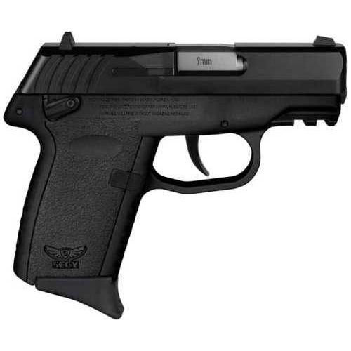 SCCY CPX Semi-Auto Pistol 9mm Luger 3.1" Rifled Barrel (1)-10Rd Magazine Dot Front & Windage Adjustable 2-Dot Rear Sights Black Polymer Finish - Buy A Gun