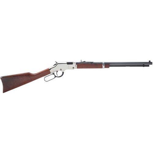 Henry Golden Boy Silver Lever Action Rifle 22 LR 20" Octagon Barrel Nickel Plated Receiver American Walnut Stock