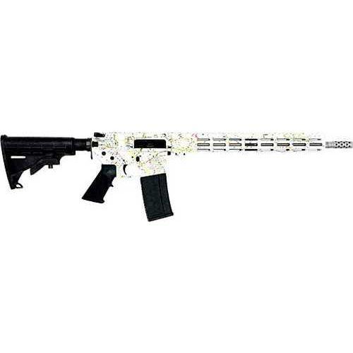 Great Lakes Firearms & Ammo AR-15 Splatter Semi-Auto Rifle .223 Wylde 16" Stainless Steel Barrel (1)-30Rd Magazine Black Synthetic Stock With White Cerakote Finish