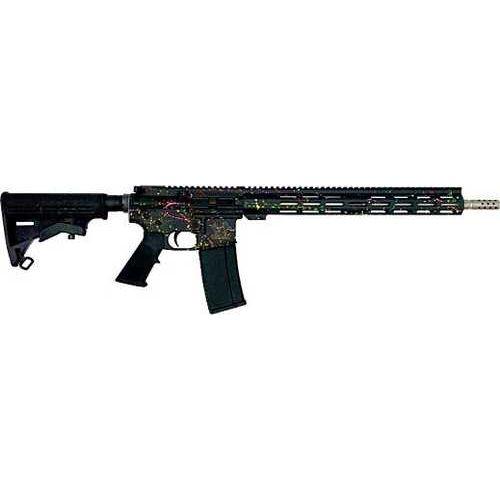 Great Lakes Firearms & Ammo AR-15 Splatter Semi-Auto Rifle .223 Wylde 16" Stainless Steel Barrel (1)-30Rd Magazine Black Synthetic Stock With Cerakote Finish