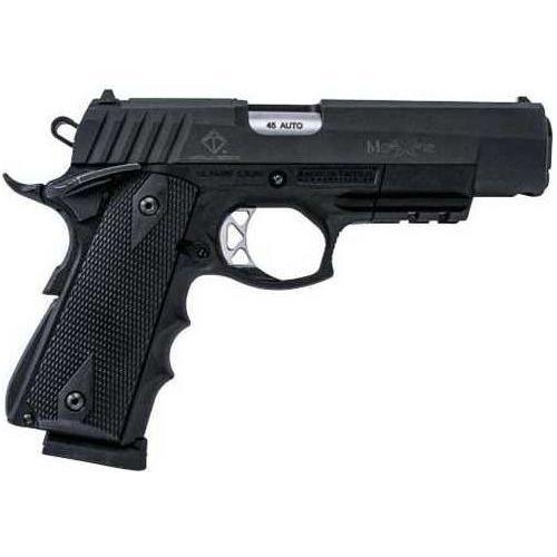 ATI FXH-45 Moxie Hybrid 1911-Style Semi-Auto Pistol .45 ACP 5.4" 416 Stainless Steel Match Grade Barrel (1)-8Rd Magazine Fiber Optic Front Sight Right Hand Black Polymer Finish - Buy A Gun