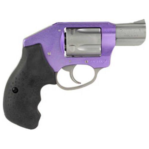 Charter Arms Lavender Lady Revolver .38 Special 2" Barrel 5Rd Capacity Fixed Sights Rubber Grips Lavender/Silver Finish - Buy A Gun