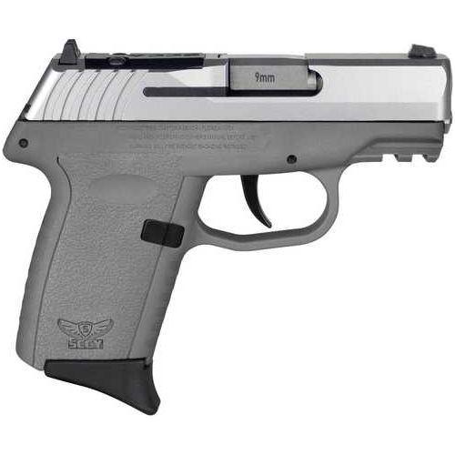 SCCY Industries CPX-2 Semi-Auto Pistol 9mm Luger 3.1" Barrel (2)-10Rd Magazines Dot Front Sight & 2-Dot Rear Red Ready Stainless Slide Sniper Grey Polymer Finish - Buy A Gun