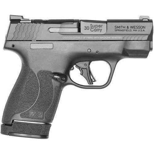 Smith & Wesson Shield Plus Optic Ready M&P Striker Fired Semi-Auto Pistol .30 Super Carry 3.1" Stainless Steel Barrel (1)-13Rd (1)-16Rd Magazines Tritium Night Front Rear Sights Right Hand Textured Black Polymer Grips Matte Finish - Buy A Gun