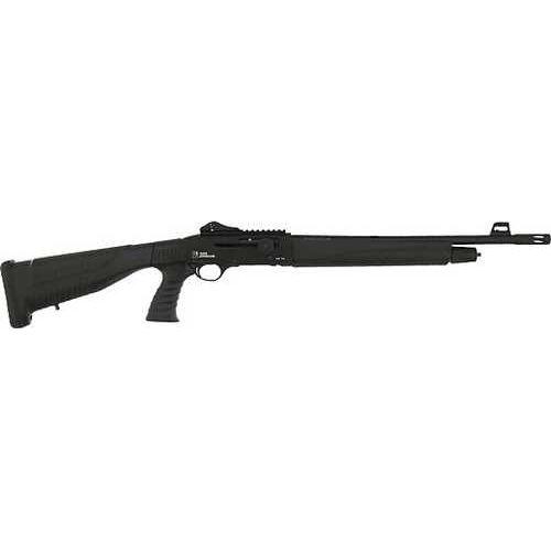 Iver Johnson Arms Auto HP18 Home Defense Semi-Auto Shotgun 20 Gauge 3" Chamber 18.5" Barrel 4Rd Capacity Fiber Optic Front & Ghost Ring Rear Sights Tactical Synthetic Stock Black Finish