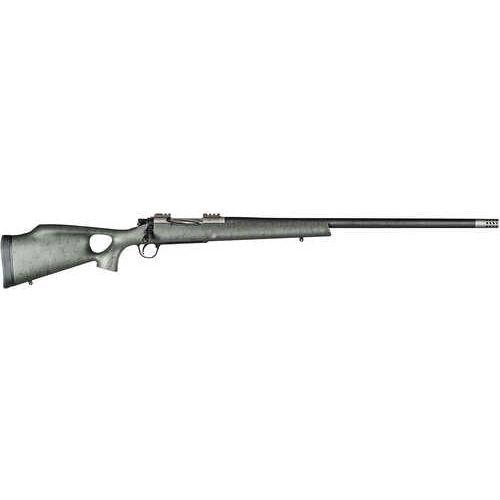 Christensen Arms Summit TI Full Size Bolt Action Rifle .28 Nosler 26" 416 Stainless Steel Carbon Fiber Wrapped Barrel 3Rd Capacity Integrated Base Green With Black Webbing Fixed Thumbhole Stock Natural Titanium Finish