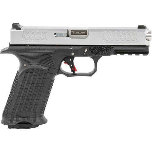 Bul Armory Axe Cleaver Striker Fired Semi-Auto Pistol 9mm Luger 4.49" Barrel 17Rd Magazines 3-Dot Dovetail Sights Serrated Silver Stainless Steel Slide Black Polymer Finish - Buy A Gun