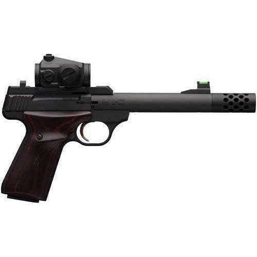 Browning Buck Mark Hunter Semi-Auto Rimfire Pistol .22 Long Rifle 5.9" Barrel (1)-10Rd Magazine TruGlo Fiber Optic Front, Adjustable Pro-Target Rear Vortex Red Dot Included Laminate Cocobolo Grips Matte Black Finish - Buy A Gun