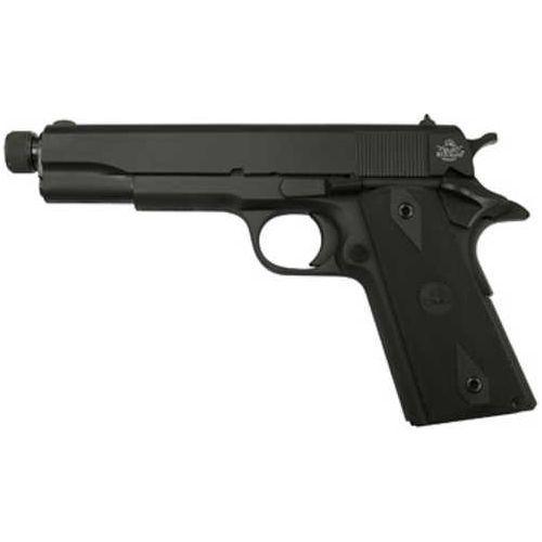 Armscor GI Standard Full Size 1911 Semi-Auto Pistol .45 ACP 5" Threaded Barrel (1)-8Rd Magazine Fixed Sights Rubber Grips Black Parkerized Finish - Buy A Gun