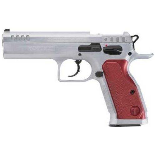 Tanfoglio Stock II OR Semi-Auto Pistol 9mm Luger 4.45" Polygonal Rifled Barrel (1)-17Rd Magazine Fiber Optic Front Sight & Adjustable Rear Supersight Aluminum Grips Hard Chrome Finish - Buy A Gun