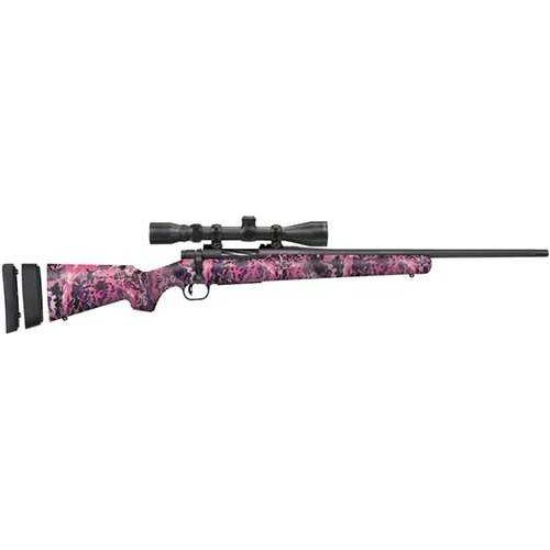 Mossberg Super Bantam Combo Youth Model Bolt Action Rifle 6.5 Creedmoor 20" Fluted Barrel 5Rd Capacity Includes 3-9x40mm Scope Muddy Girl Wild Camouflage Synthetic Stock Matte Blued Finish