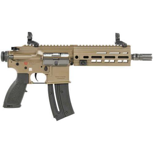 Heckler & Koch HK416 Semi-Automatic Rimfire Pistol .22 Long Rifle 8.5" Barrel (1)-10Rd Magazine Flip Up Front & Rear Sights Polymer Grips Flat Dark Earth Finish - Buy A Gun