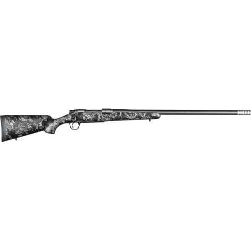 Christensen Arms Ridgeline FFT Bolt Action Rifle 7mm Remington Magnum 22" Carbon Fiber Wrapped Barrel 4Rd Capacity Black Stock With Gray Webbing Stainless Finish