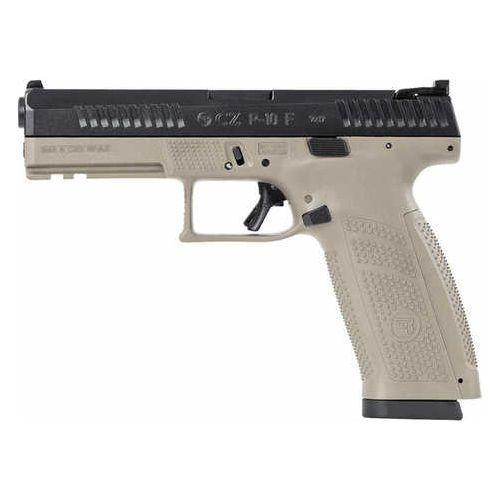 CZ-USA P-10 Full Size Semi-Automatic Pistol 9mm Luger 4.5" Cold Hammer-Forged Barrel (2)-10Rd Magazines Fixed Dot Front 2-Dot Rear Sights Black Slide Flat Dark Earth Polymer Finish - Buy A Gun