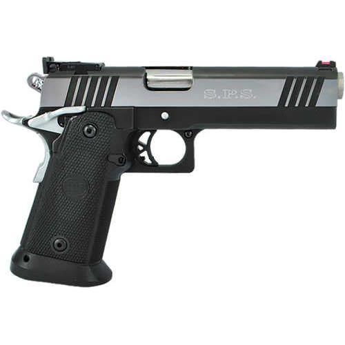 TriStar SPS Pantera 1911 Single Action Only Semi-Auto Pistol 9mm Luger 5" Barrel (1)-18Rd Magazine Fiber Optic Front Dovetail, Adjustable Rear Bomar Sights Right hand Polymer Grips Black Chrome Finish - Buy A Gun