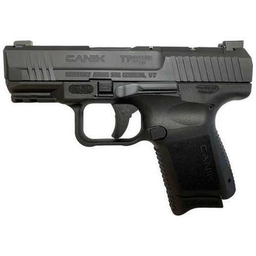 CANIK TP9 Elite SC Compact Striker Fired Semi-Automatic Pistol 9mm Luger 3.5" Barrel (2)-12Rd Magazines 3 Dot Sights MeCanik Optic Included Matte Black Polymer Finish - Buy A Gun