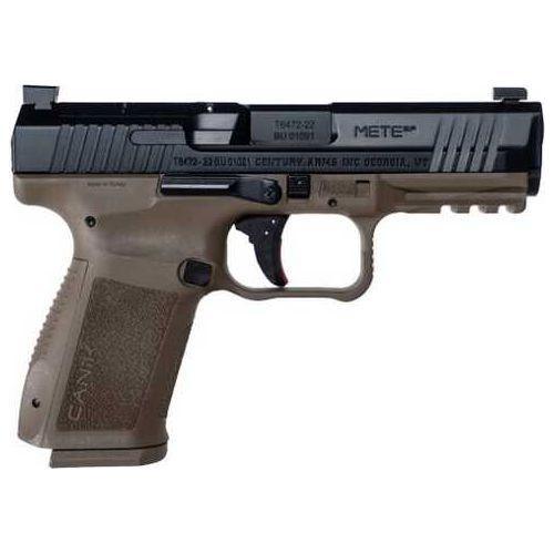 Century Arms Canik Mete SF Striker Fired Semi-Automatic Pistol 9mm Luger 4.19" Barrel (2)-15Rd Magazines 3-Dot Contrast Sights Serrated Black Nitride Steel with Optic Cut Slide Flat Dark Earth Polymer Finish - Buy A Gun