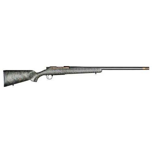 Christensen Arms Ridgeline FFT Full Size Bolt Action Rifle 7mm-08 Remington 20" Threaded Barrel 4Rd Capacity Left Handed Green Carbon Fiber Stock With Black And Tan Accents Burnt Bronze Cerakote Finish