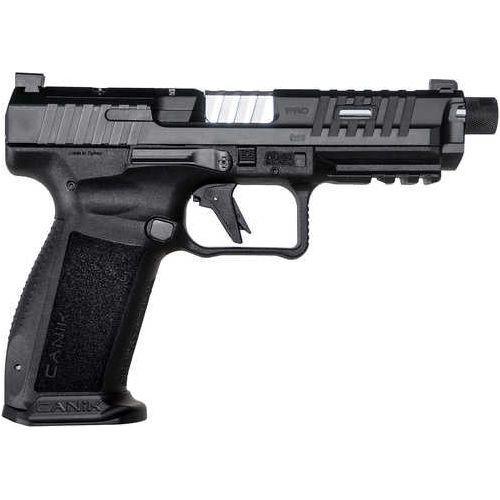 Canik Mete SFT Pro Striker Fired Semi-Automatic Pistol 9mm Luger 4.46" Stainless, Match Grade, Threaded Barrel (1)-20Rd/(1)-18rd Magazines Tritium Front Sight Black Polymer Finish - Buy A Gun