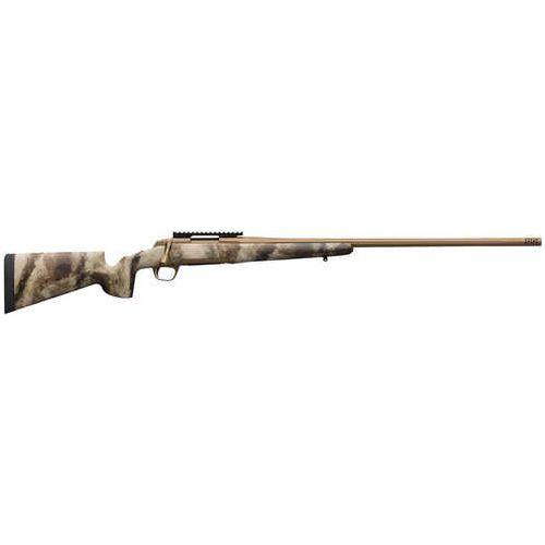 Browning X-Bolt Hells Canyon Long Range McMillan Bolt Action Rifle 6.5 Creedmoor 26" Fluted Heavy Sporter Barrel 4Rd Capacity Drilled & Tapped Synthetic Game Scout OVIX Camouflage Stock Smoked Bronze Cerakote Finish