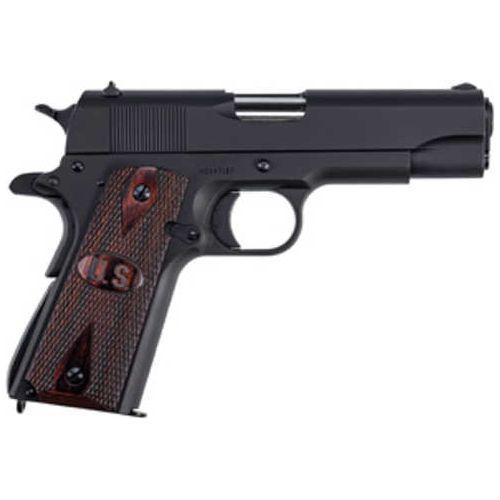 Auto Ordnance 1911A1 Commander Size Semi-Automatic Pistol .45 ACP 4.25" Barrel (1)-7Rd Magazine Blade Front & Adjustable Rear Sights Wood Grips Black Finish - Buy A Gun