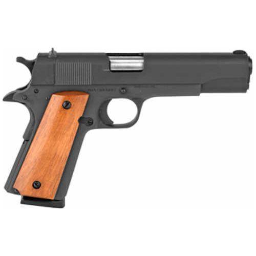 Armscor GI Standard FS 1911 Full Size Semi-Automatic Pistol .45 ACP 5" Barrel (1)-8Rd Magazine Fixed Sights Wood Grips Black Parkerized Finish - Buy A Gun