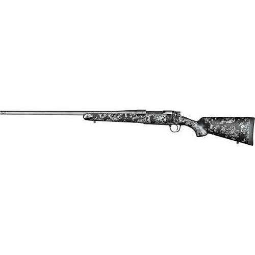 Christensen Arms Mesa FFT Left Handed Bolt Action Rifle 7mm Remington Magnum 22" Barrel 3 Round Capacity Black Carbon Fiber Stock With Gray Accents Tungsten Cerakote Finish