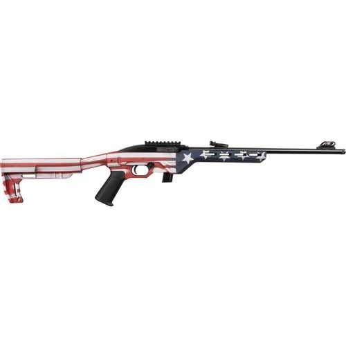 Citadel Trakr SA Bolt Action Rifle .22 Long 18" Rifled Barrel (1)-10Rd Magazine Fiber Optic Front And Rear Sights Synthetic Stock American Flag Cerakote Finish