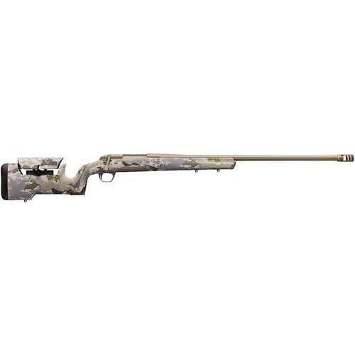 Browning X-Bolt Hells Canyon Max Long Range Full Size Bolt Action Rifle 6.5 Creedmoor 26" Fluted Barrel 4 Round Capacity X-Lock Scope Mount Right Hand Fixed Max Adjustable Comb OVIX Camouflage Stock Smoked Bronze Cerakote Finish