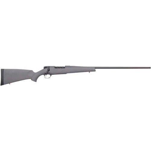 Weatherby Mark V Hunter Full Size Bolt Action Rifle .300 Winchester Magnum 26" Barrel 3 Round Capacity Drilled & Tapped Black Speckled Urban Gray Synthetic Stock Cobalt Cerakote Finish