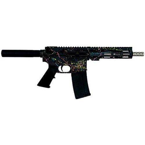 Great Lakes Firearms AR15 Semi-Automatic Pistol .223 Remington 7.5" Stainless Steel Barrel (1)-30Rd Magazine Splatter Black Cerakote Polymer Finish - Buy A Gun