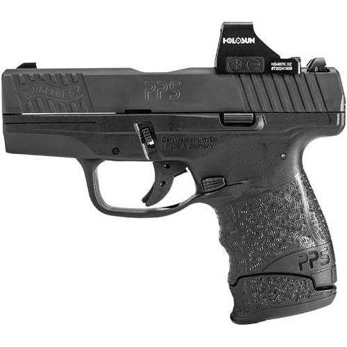 Walther Arms PPS M2 Single/Double Action Semi-Automatic Pistol 9mm Luger 3.2" Barrel (1)-6Rd & (1)-7Rd Magazines Holosun 407K Red Dot Included Black Polymer Finish - Buy A Gun