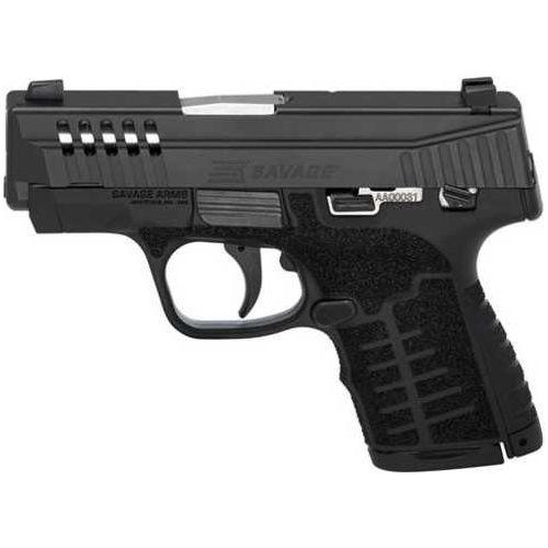 Savage Arms Stance MC9MS Striker Fired Semi-Automatic Pistol 9mm Luger 3.2" Barrel (1)-7Rd & (1)-10Rd Magazines TruGlo Night Sights Matte Black Polymer Finish - Buy A Gun