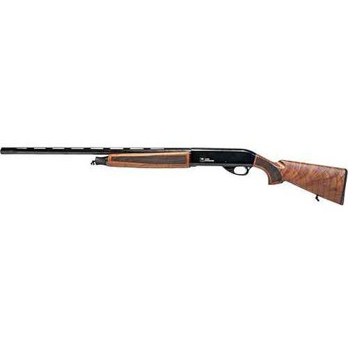 Iver Johnson Model IJ500 Semi-Automatic Shotgun 20 Gauge 3" Chamber 28" Vent Rib, Smooth Bore Barrel 5 Round Capacity Brass Bead Front Sight Walnut Checkered Stock And Forend Black Finish