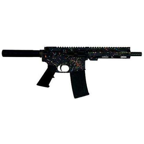 Great Lakes Firearms & Ammo AR15 Semi-Automatic Pistol .223 Remington 7.5" Barrel (1)-30Rd Magazine Black Polymer Grips Splatter Cerakote Finish - Buy A Gun