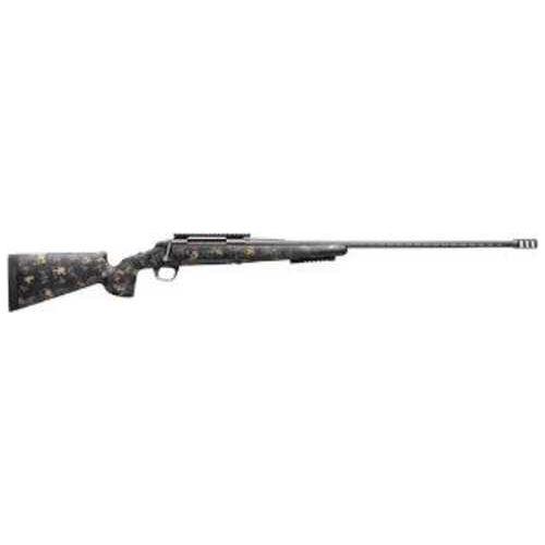 Browning X-Bolt Pro McMillan Bolt Action Rifle 6.8 Western 24" Threaded Barrel 3 Round Capacity Drilled & Tapped Game Scout Carbon Fiber Stock With Sonoran Ambush Cerakote Gray Finish