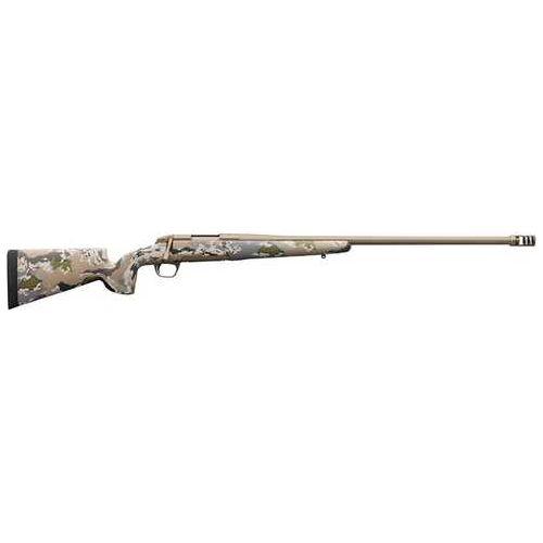 Browning X-Bolt Hells Canyon McMillan Long Range Bolt Action Rifle 6.5 PRC 26" Fluted Heavy Sporter Barrel (1)-3Rd Magazine Drilled & Tapped OVIX Game Scout Camouflage Stock Smoked Bronze Cerakote Finish