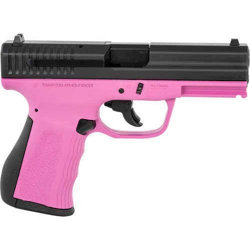 FMK 9C1 G2 Single Action Only Semi-Automatic Pistol 9mm Luger 4" Stainless Steel Barrel (1)-10Rd Magazine Serrated Black Carbon Slide Pink Polymer Finish - Buy A Gun