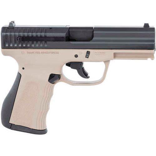 FMK 9C1 G2 Single Action Only Semi-Automatic Pistol 9mm Luger 4" Stainless Steel Barrel (1)-10Rd Magazine 3-Dot Contrast Sights Serrated Black Carbon Slide Desert Sand Polymer Finish - Buy A Gun