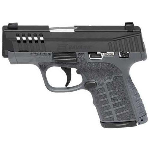 Savage Arms Stance MC9MS Striker Fired Semi-Automatic Pistol 9mm Luger 3.2" Barrel (1)-7Rd & (1)-10Rd Magazines TruGlo Night Sights Matte Black Slide Gray Polymer Finish - Buy A Gun